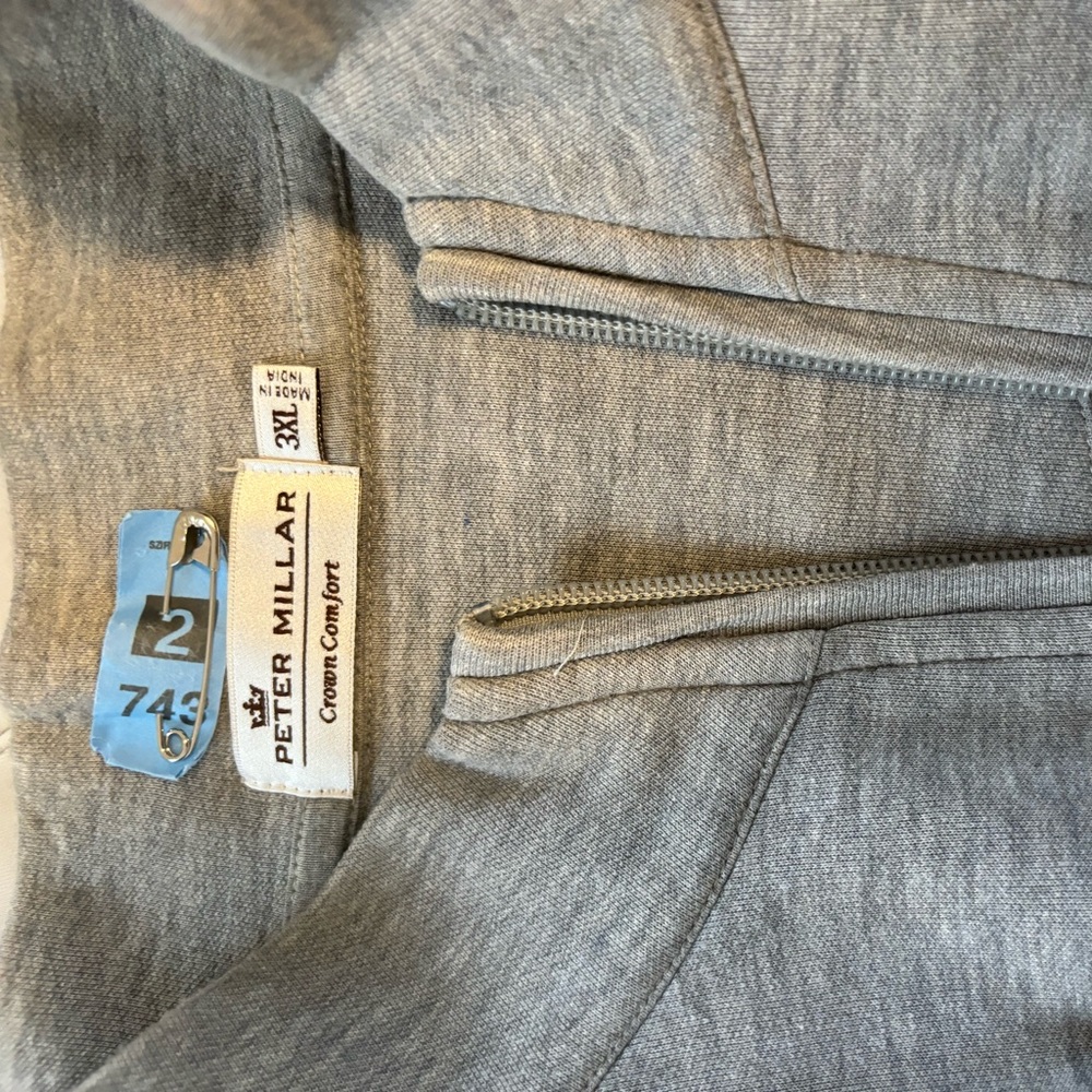 Grey Peter Millar pullover 3XL